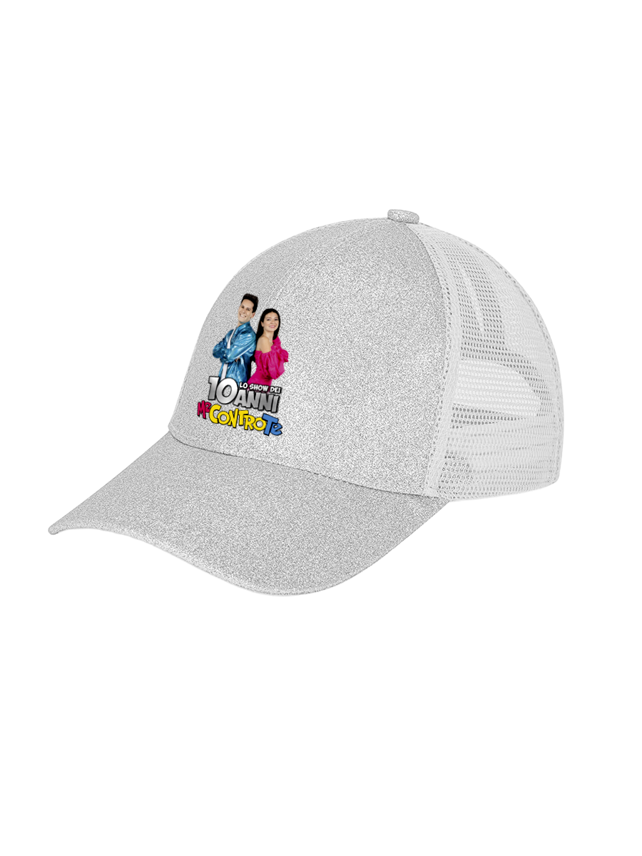 Cappellino glitterato "Me Contro Te - 10 anni"
