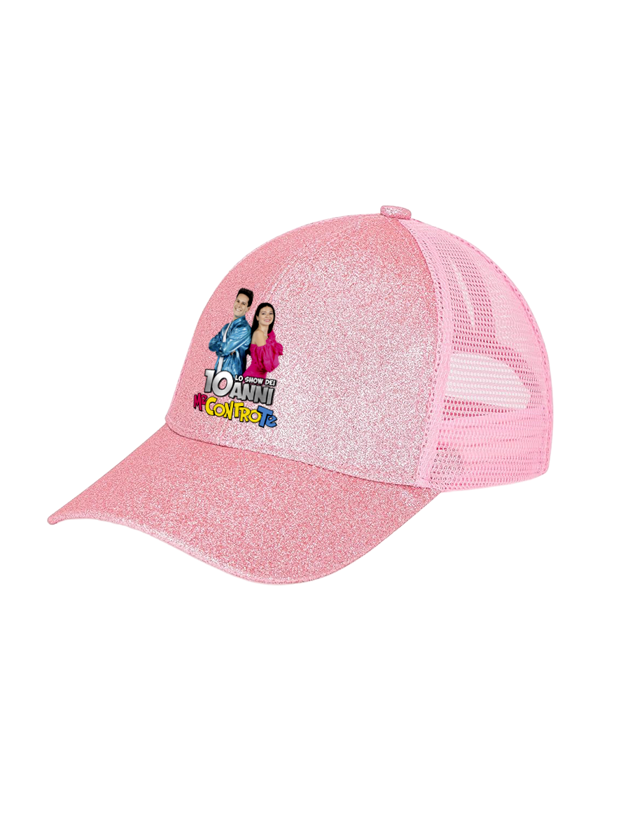 Cappellino glitterato "Me Contro Te - 10 anni"