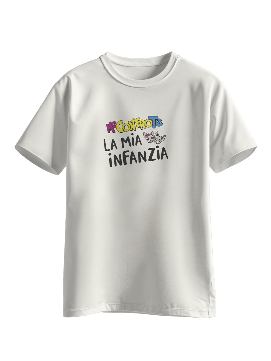T-shirt Bianca Me Contro Te - "La mia infanzia"